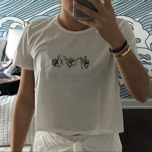Cropped Graphic Tee